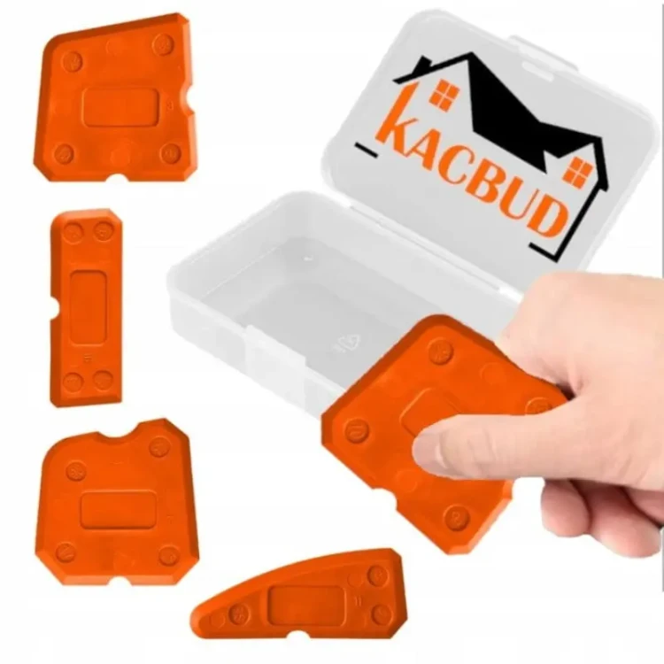 kacbud gumki do nakladania rozprowadzania silikonu szpatulki kostki do sciagania 4szt komplet.webp