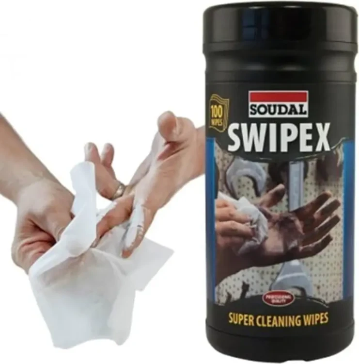 Soudal sciereczki do czyszczenia rak narzedzi swipex xxl 100 sztuk