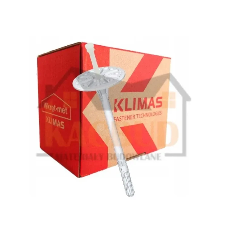 kolek kolki do mocowania styropianu welny plastikowe wkret met klimas tanie 26cm.webp