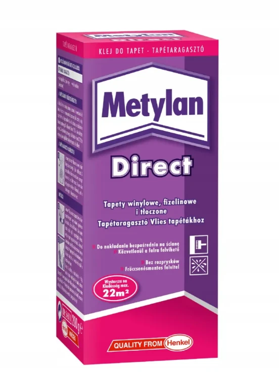 metylan direct klej do tapety tapet flizelinowych 200g.webp
