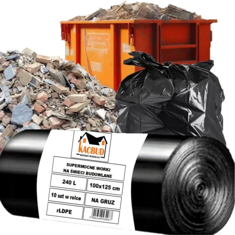 kacbud worki na gruz smieci budowlane mocne wytrzymale 240l.webp